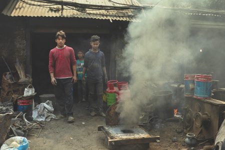 Most of the workers are between 12 to 40 years old. Among the total workforce, 25% are under age. Young men and boys also work at the Shipyard in Dhaka, Bangladesh.