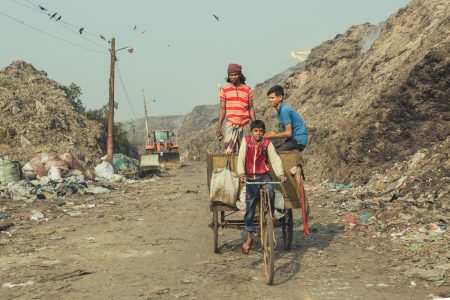 Boys running their own collection. Boys running their own collection in Chittagong, Bangladesh.